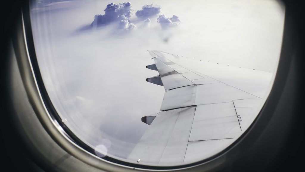 View from an airplane